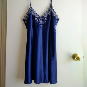 Frederick's of Hollywood Satin slip with lace trim